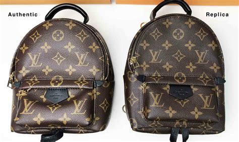 real vs fake louis vuitton palm springs mini backpack|FAKE vs REAL: Louis Vuitton Palm Springs Backpack .